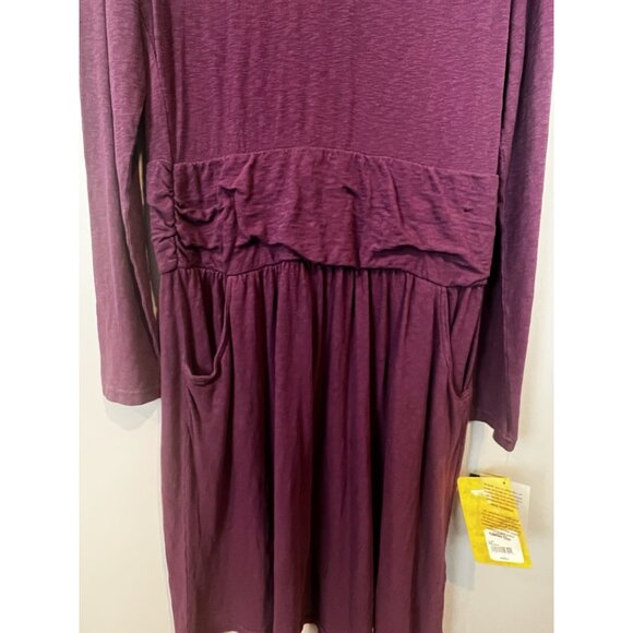 Cabela's Rosemont Women's L Drop Waist Purple Dress w/ Pockets Casual Country - Picture 2 of 10